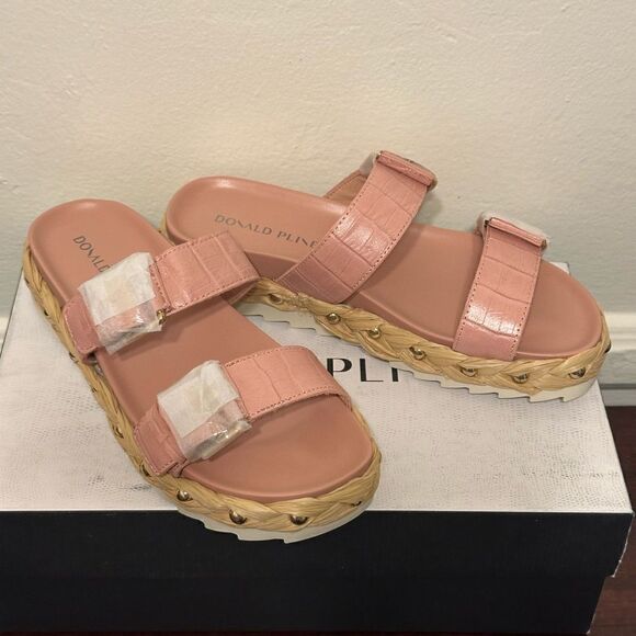Donald Pliner platform slide  leather sandal size 6 and 7, NWT - Picture 7 of 14